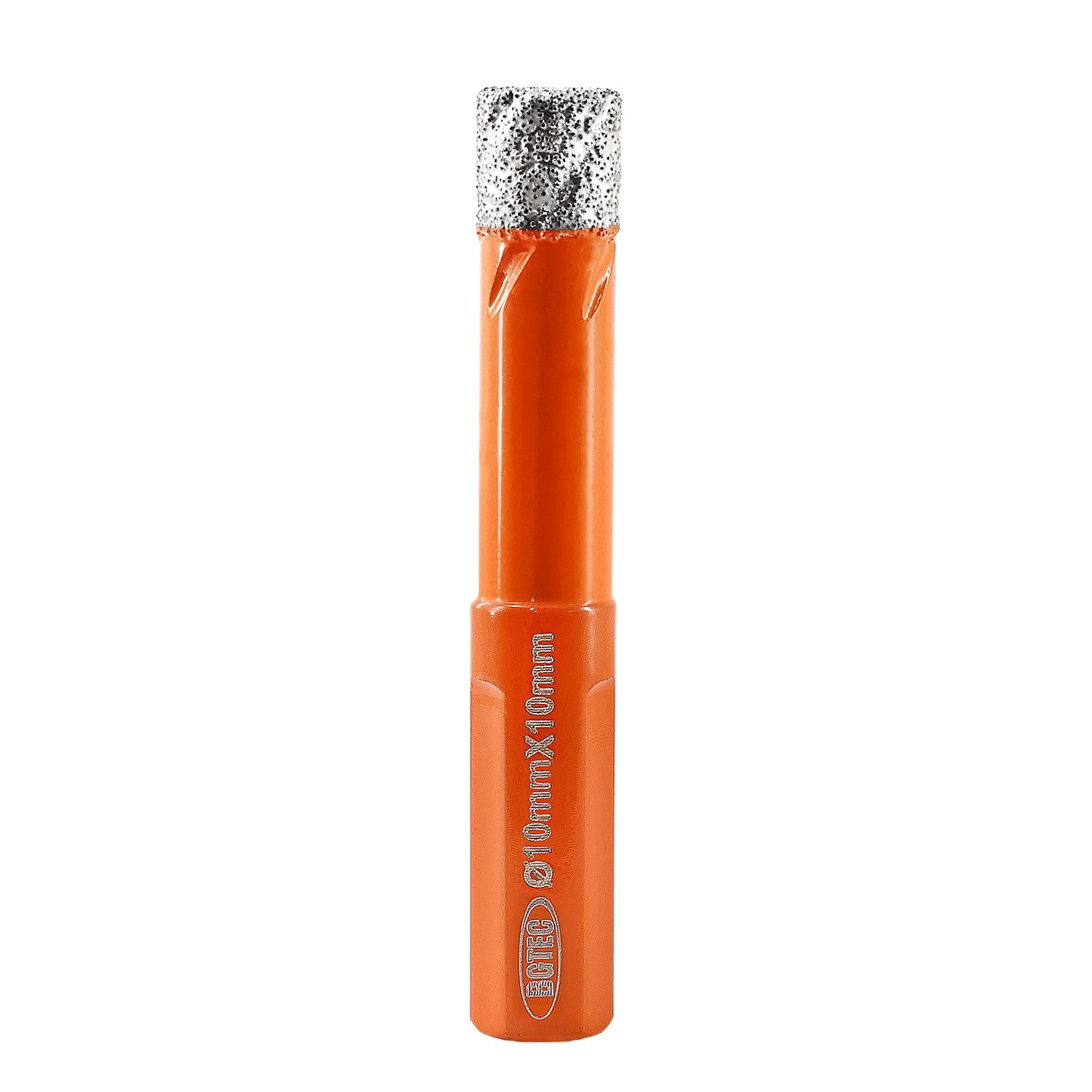 BGTEC Dry Diamond Core Drill Bit, 10mm Vacuum Brazed Hole Saw with Triangle Shank for Porcelain Tile Ceramic Granite Marble Masonry — image 1