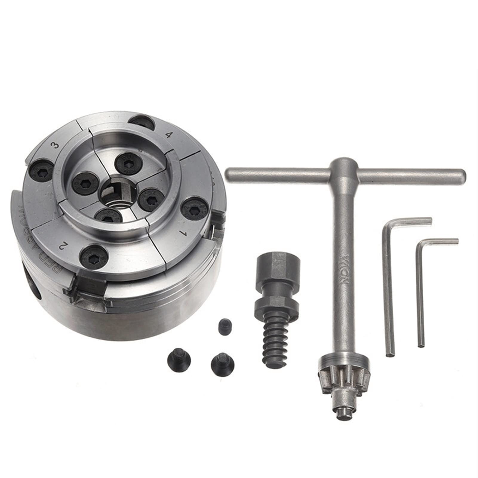 Mandrin de tour à bois réversible 1" x 8TPI pour serrage précis sans vibration
