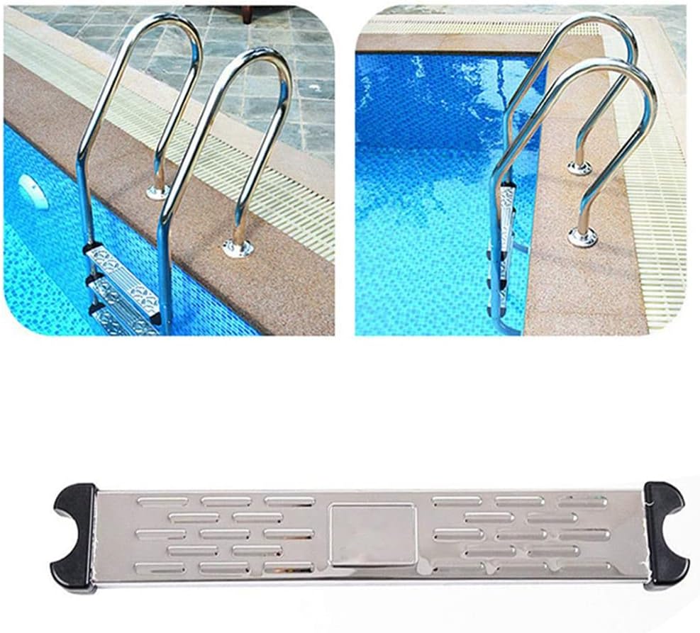 Swimming Pool Stainless Steel Replacement Ladder Rung Steps Replacement Non-Slip Ladder Step Pool Accessory