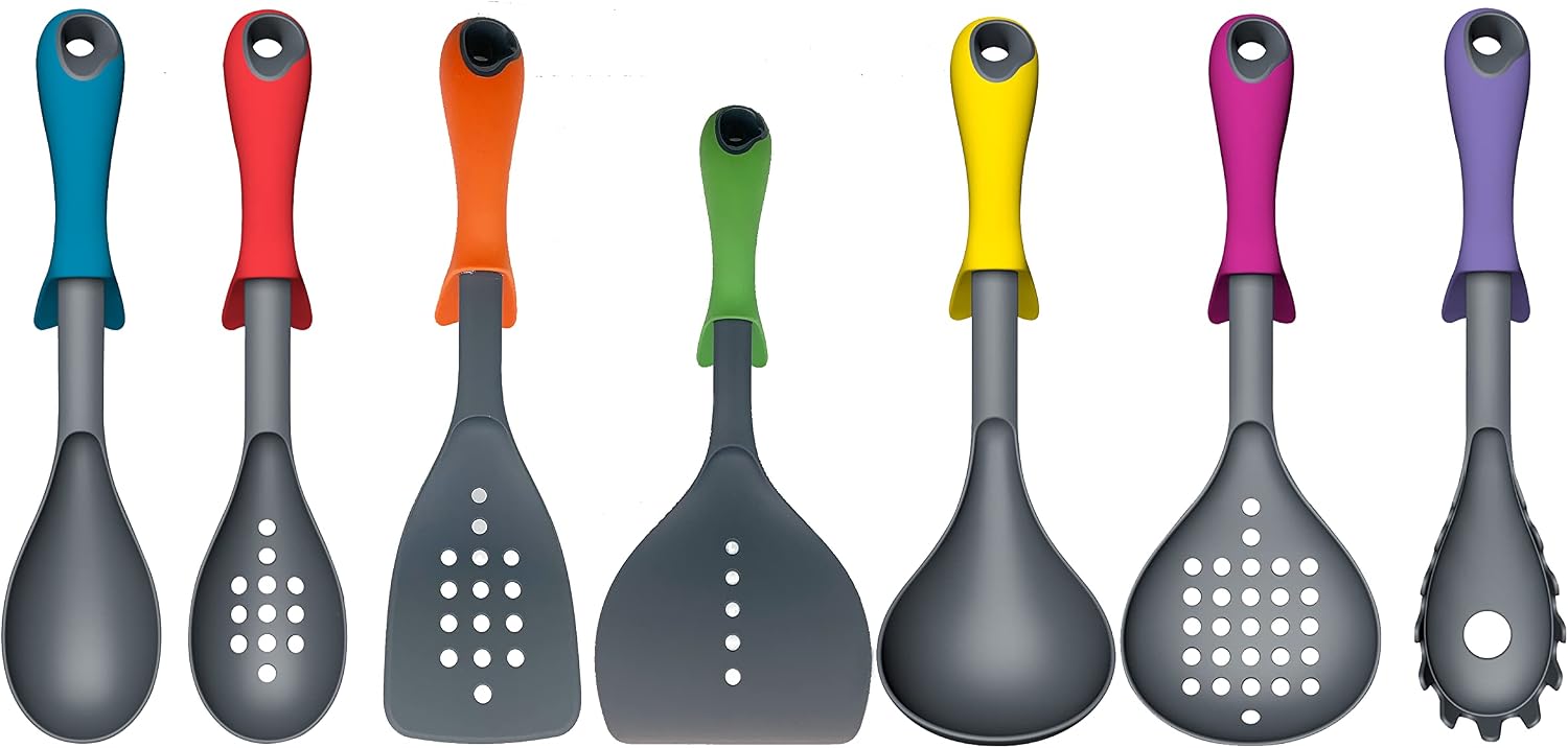Uniware Professional Non-stick Kitchen Gadgets with Weighted Handle and Integrated Tool Rests (Set of 7, Each 1 Pc)