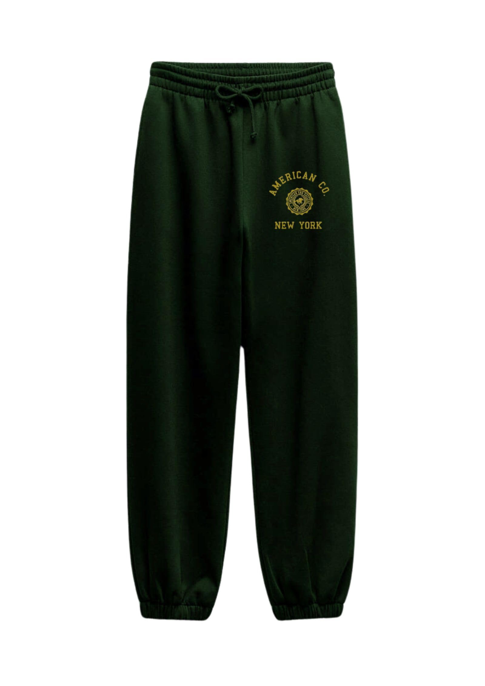 AMERICAN COLLEGE USA, Pantaloni, Joggings, Leggings, Bambino, Bambina, Pant Corti, Sport, Abbigliamento, Bambini Unisex, Modello ACJOGW4, Verde, 8 Anni