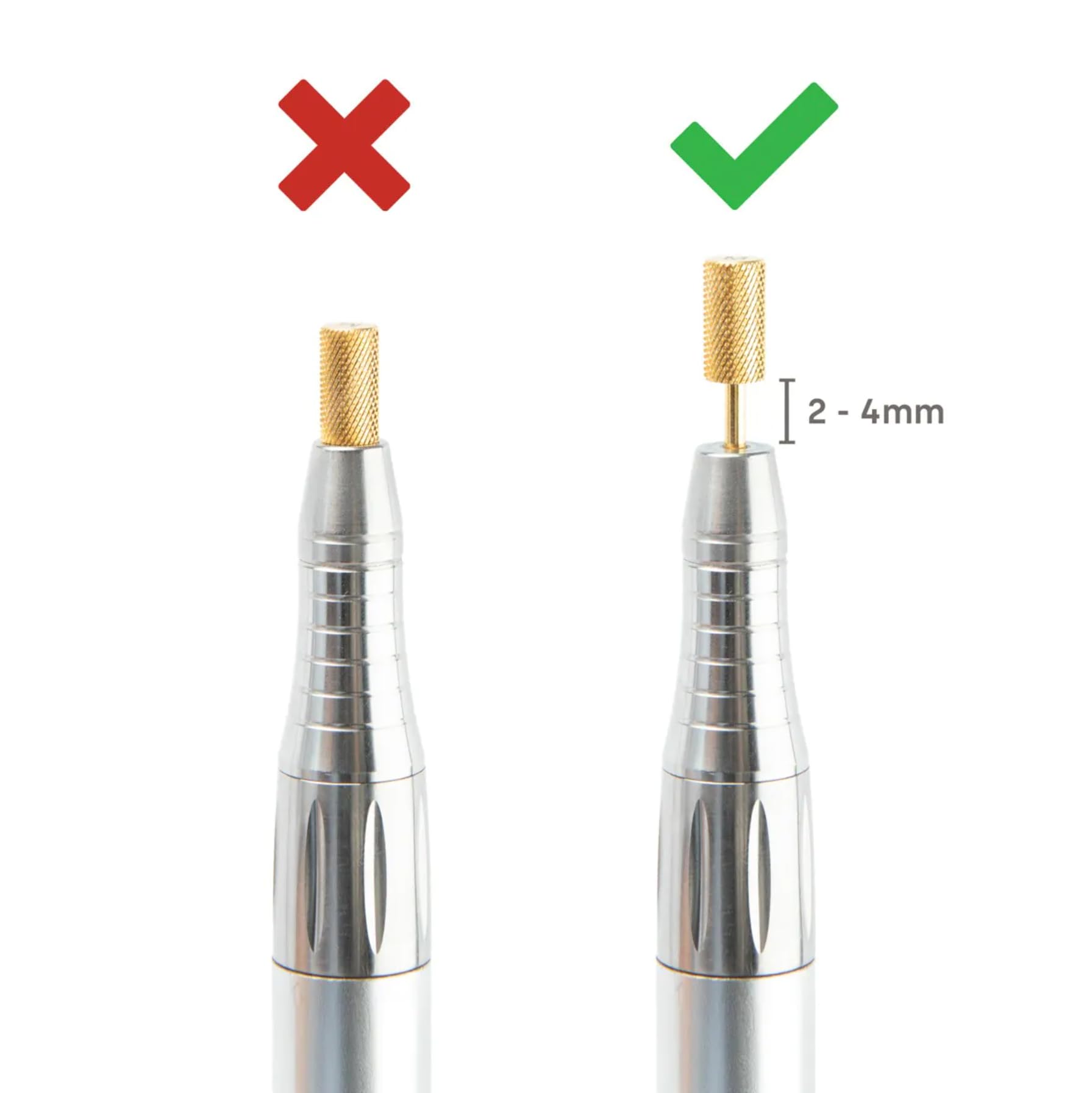 Emmi Nail Fräser Quick 2 Pro – Elektrischer Nagelfräser für Gelnägel & Lack – Nagelfeile mit 4 Bits, 20.000 U/Min, Vor-/Rücklauf, Schnellspannsystem, leise & vibrationsarm für Maniküre & Pediküre