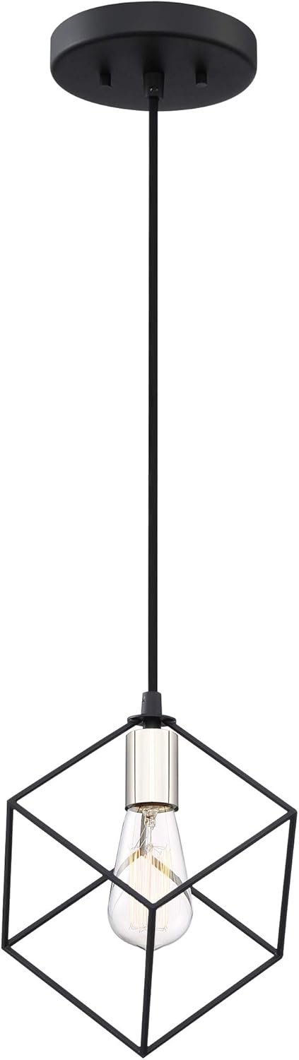 Quoizel照明hlg1508ek Holograph – Oneライトミニペンダント、地球ブラック仕上げ