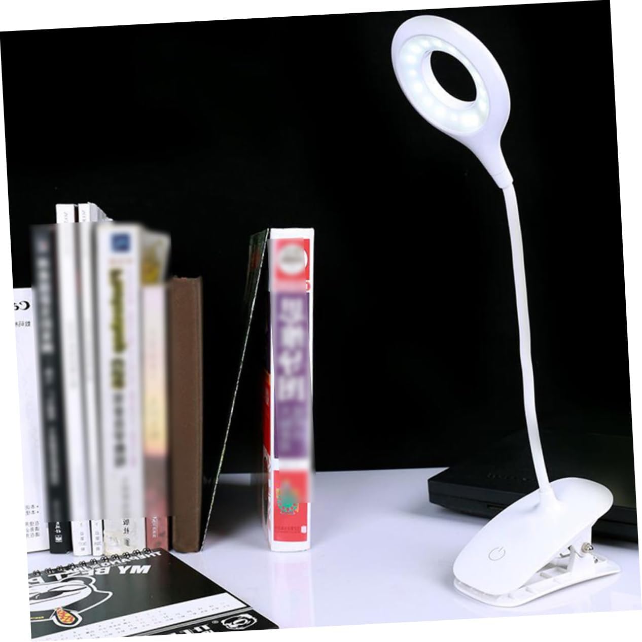 DOITOOL Pcs Eye-Caring Led Reading Light Clip Desk Lamp for Students Portable Energy-efficient Cable for Home School
