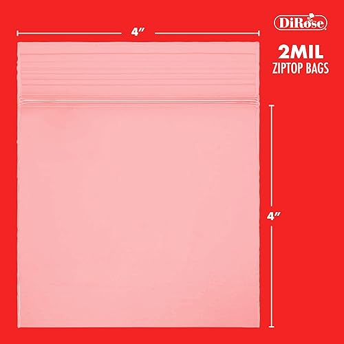 Miniatura 30 de DiRose - Bolsas de plástico transparente con cierre de cremallera, resellables, fuertes, gruesas, resistentes, para organizar, viajar, enviar