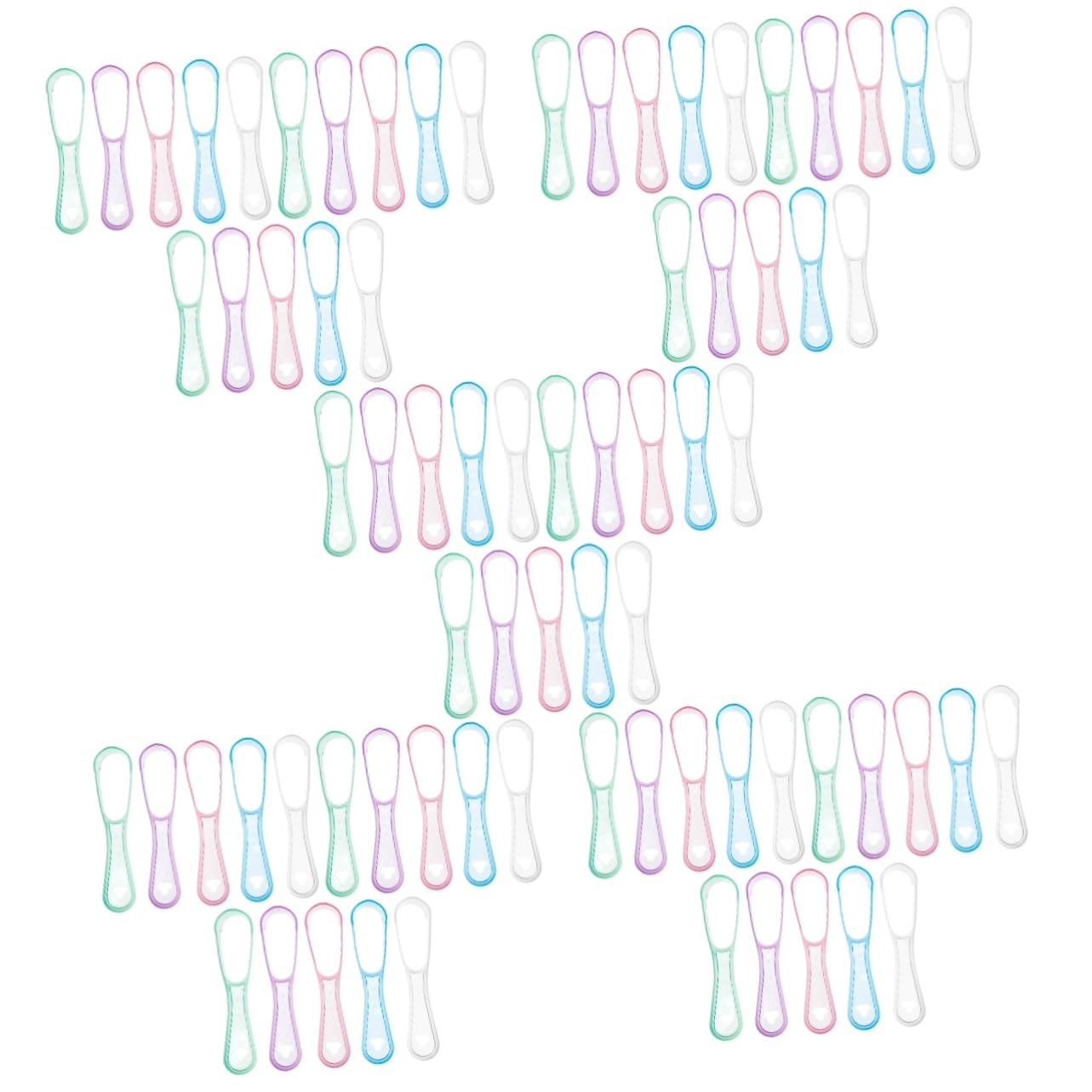 FRCOLOR 5 set Raschietto Per La Pulizia Della Lingua Raschietto Per La Lingua Strumenti Per La Pulizia Pulisci Lingua Spazzolini Per La Pulizia Della Lingua Pulisci 15 pezzi * 5