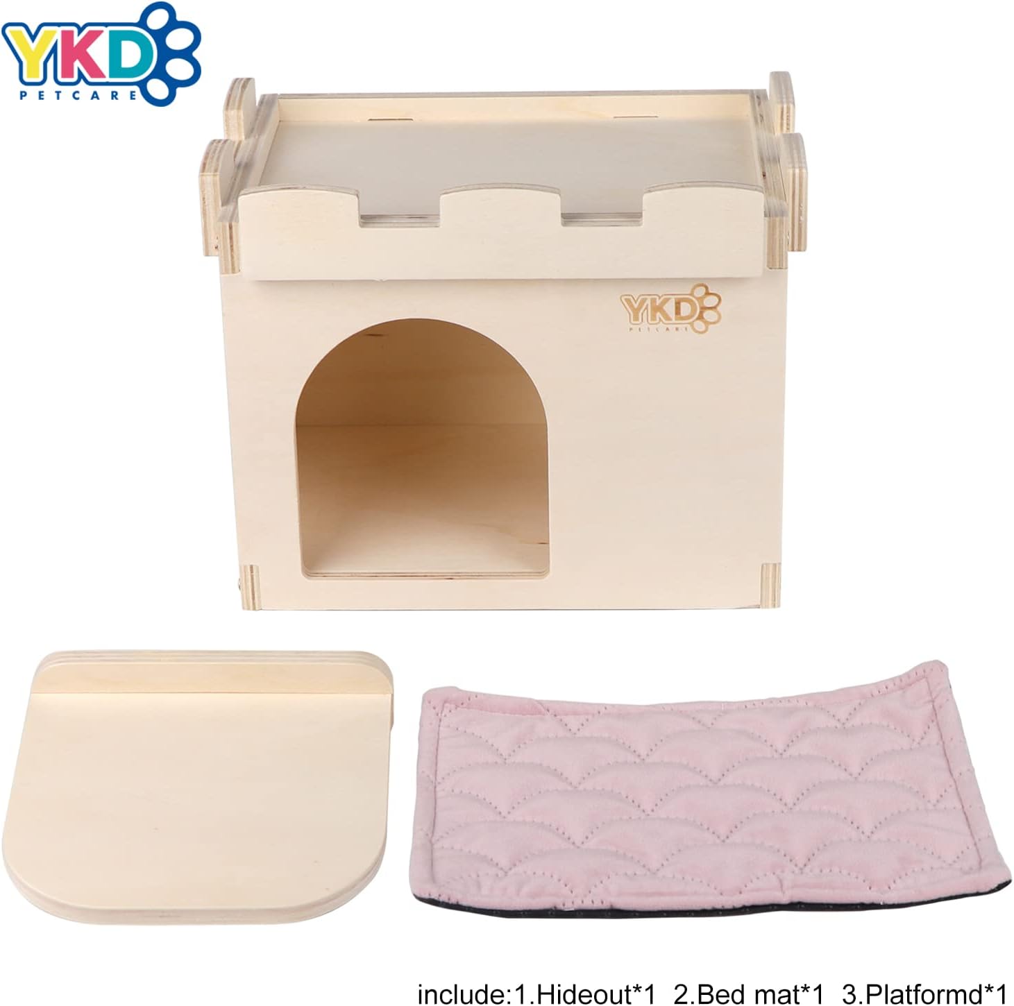 YKD Castle Chinchilla House and Chinchilla Wood Suspension Bridge Bundle Suit