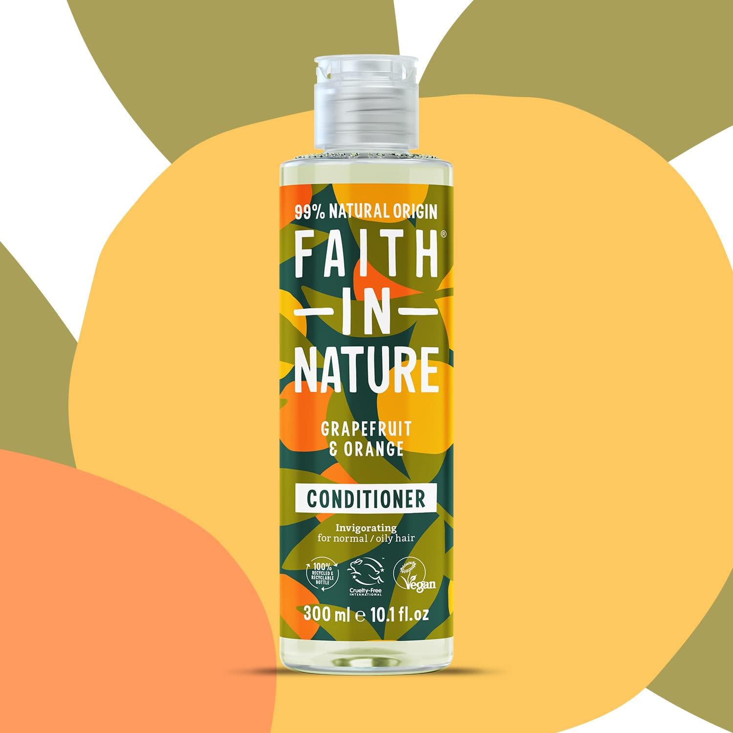 Faith In Nature 300ml Natural Grapefruit & Orange Conditioner, Invigorating, Vegan & Cruelty Free, No SLS or Parabens - Image 4