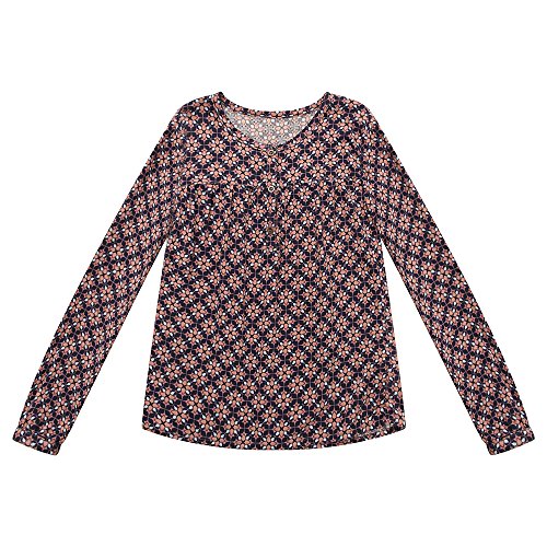 Richie House Girls' Sweet Print Pullover with Long Sleeve Rh1934