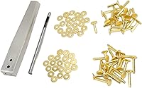 Vista 6 de QANYEGN Kit de 40 remaches de cobre, remaches de cobre con vidente de rebabas de acero inoxidable, juego de pch de cuero, cierre de remache