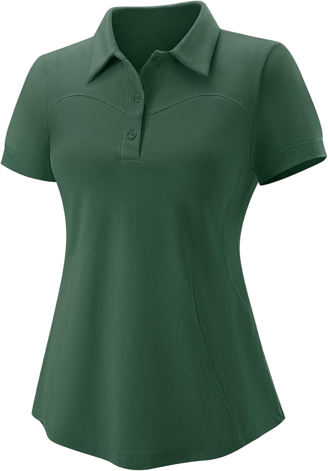 TFSDOD Womens Golf Polo Shirts Collared Short Sleeve T Shirt Lightweight Moisture Wicking Polo Casual 3 Buttons Outfits - Image 3