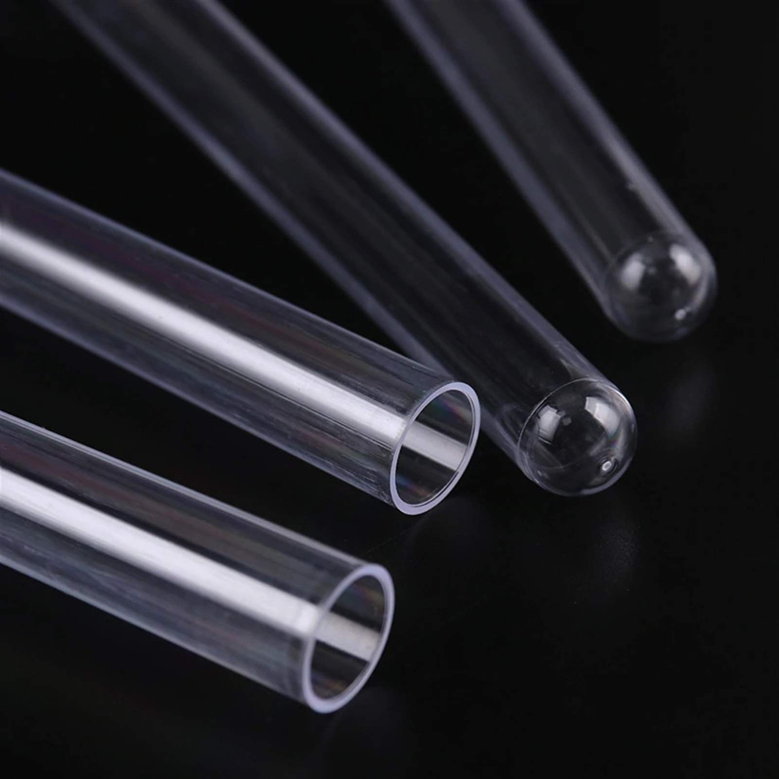 10 Provette in Plastica, Fiale, Contenitori per Campioni, Provette con Tappo per Ufficio, Scuola, Forniture per Chimica, Vetreria da Laboratorio 15X150 Mm,