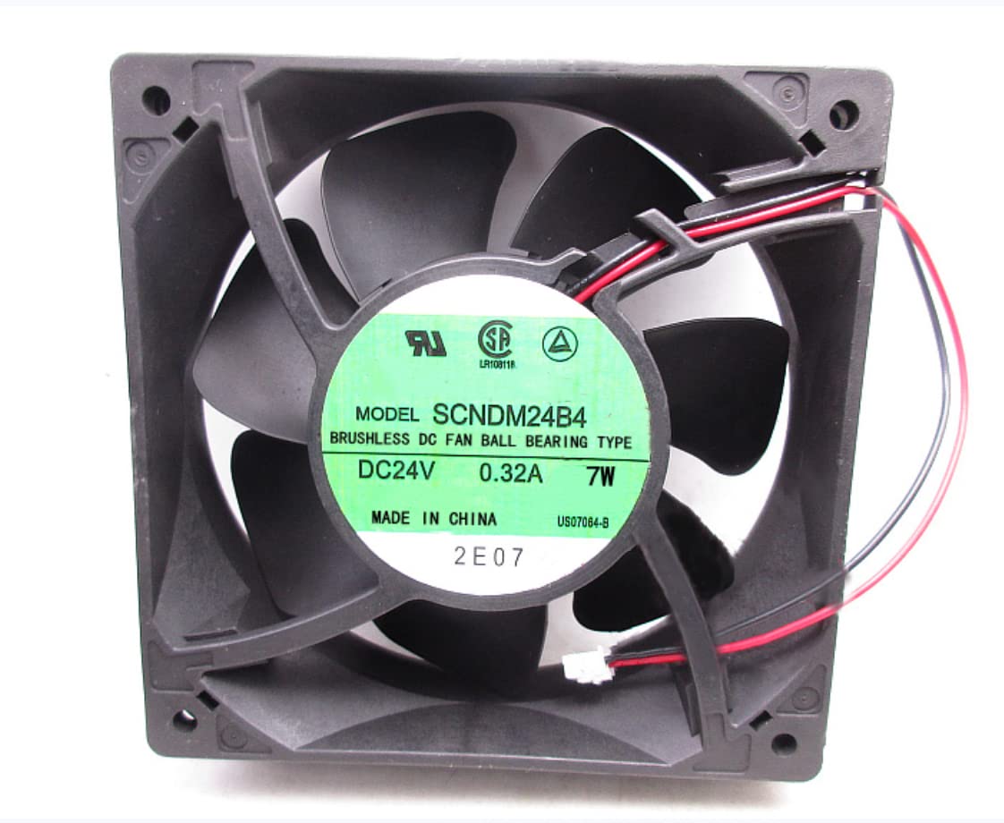 SCNDM24B4 DC24V 0.32A 7W 120X120X38mm 2-Wire Cooling Fan
