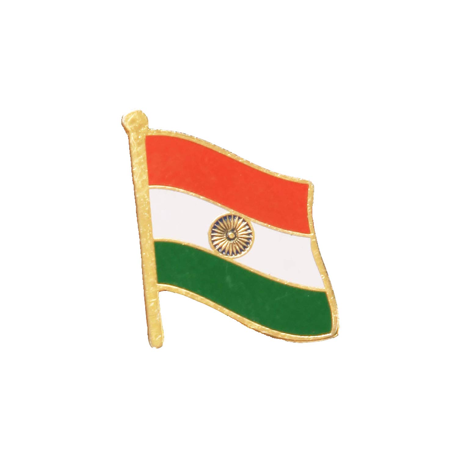 The Flag Shop Indian Flag Gold-Plated Brass Lapel Pin/Brooch/Badge - Small (B01ABZC00Q) Amazon Price History, Amazon Price Tracker