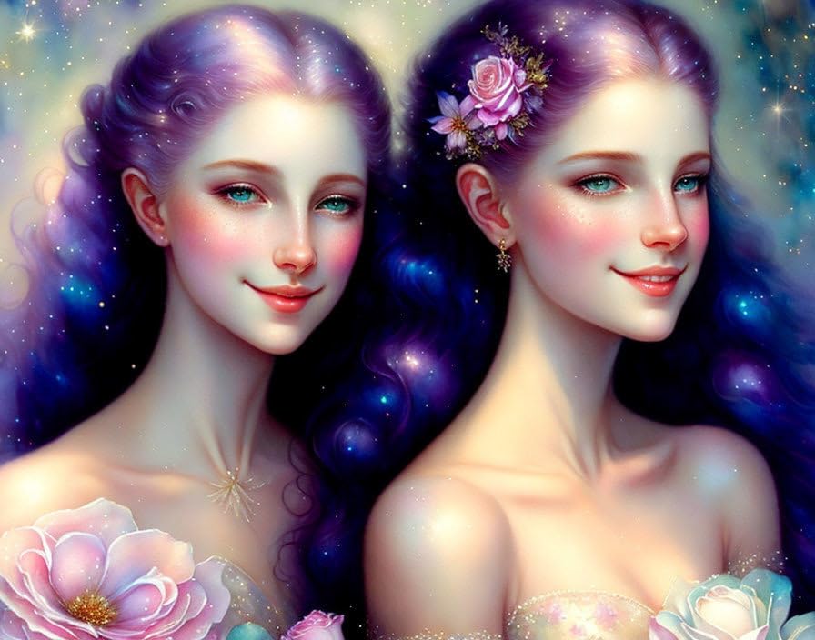 Affiches sur toile de qualite premium de 58x90cm representant un portrait de fille douce
