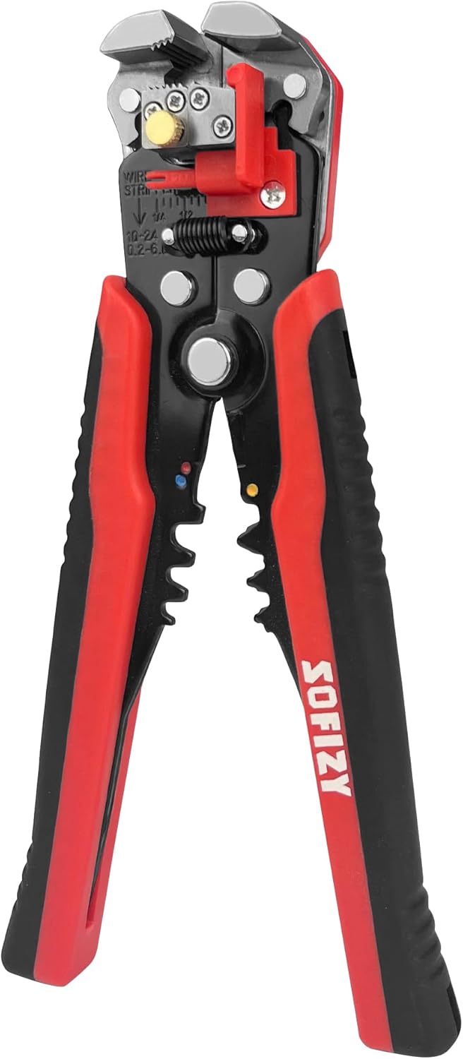 SOFIZY Wire Stripper for 10-24 AWG, 3-in-1 Wire Stripper/Cutter/Crimper ...