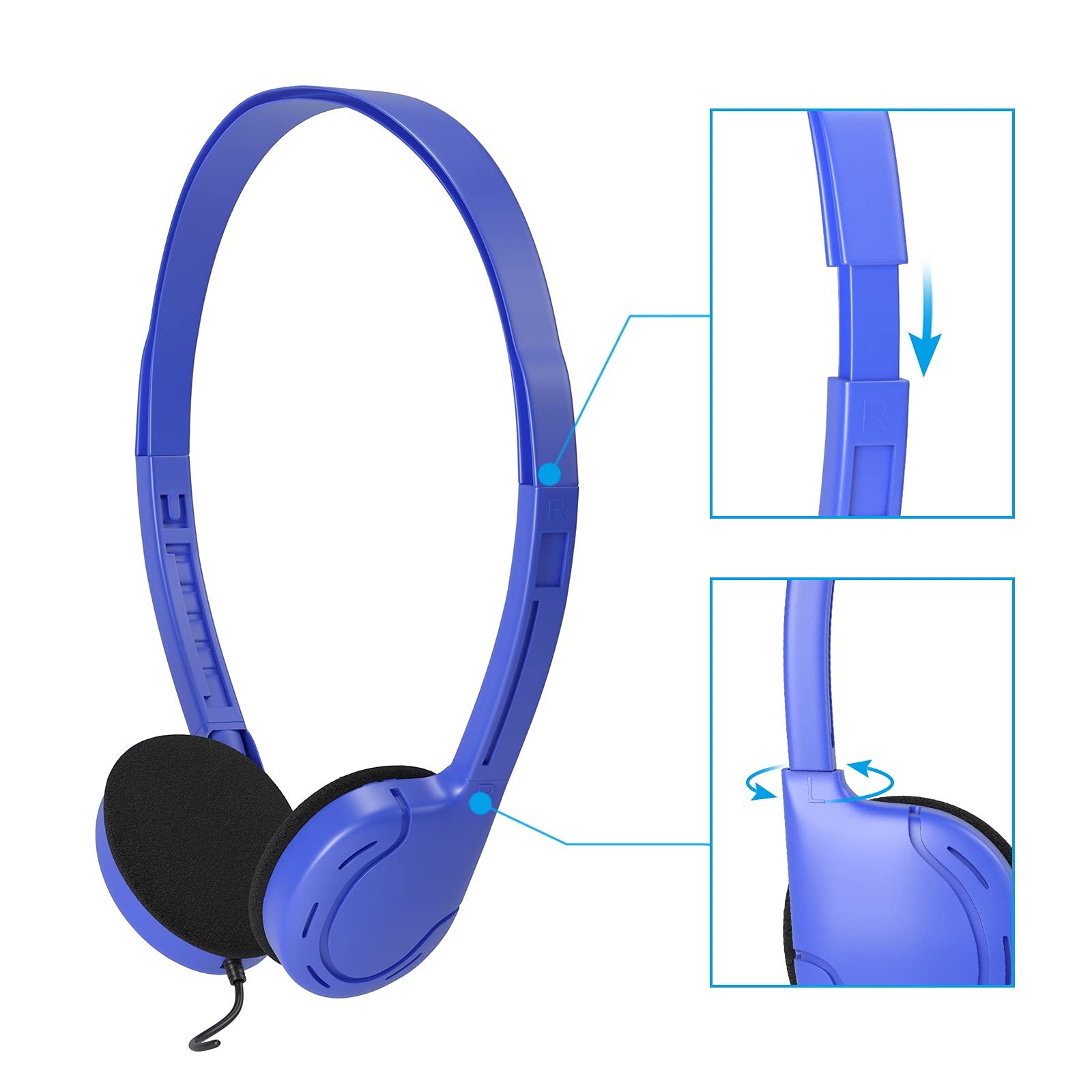 Cuffie Keewonda per Bambini 6 Pezzi Jack 3 5 mm - Dettaglio