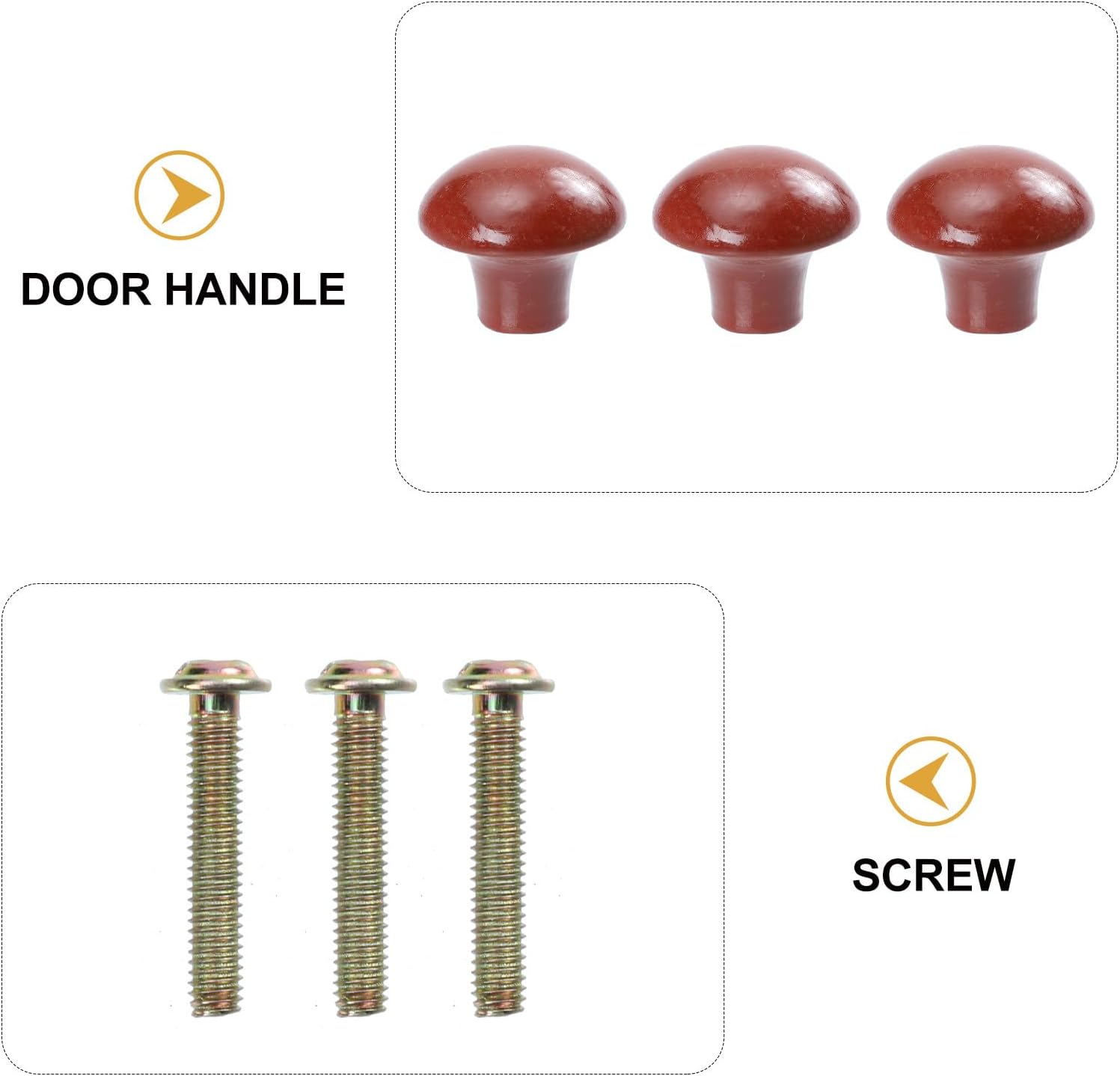 10pcs Wooden Cabinet Knobs and Single Hole Drawer Pull Handles Natural Wood Material for Kitchen Cabinets and Household Furniture