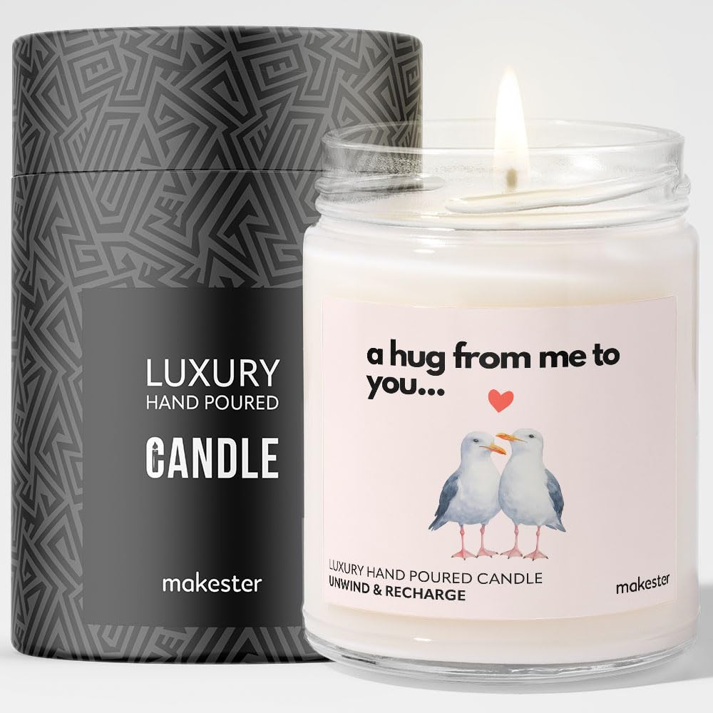 Seagull Gifts - Luxury Soy Wax Candle - Vanilla, Jasmine, Sugared Almond - Makester