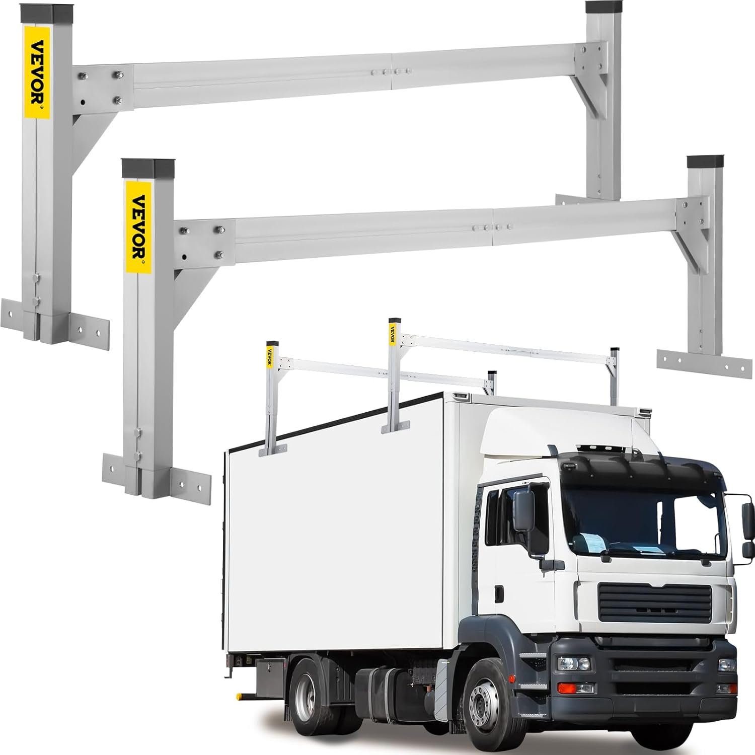 VEVOR Universal Roof Ladder Racks, 6.2'8.3' Adjustable Van Racks, 330