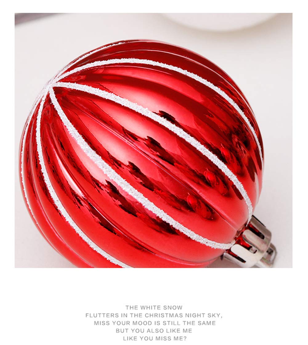 Weihnachtskugeln Gadget Set Christbaumschmuck Kugel Familie Festival Hochzeit Treffen Zusammen Zubehör bruchsicher (30 Stück) 6 cm, 1