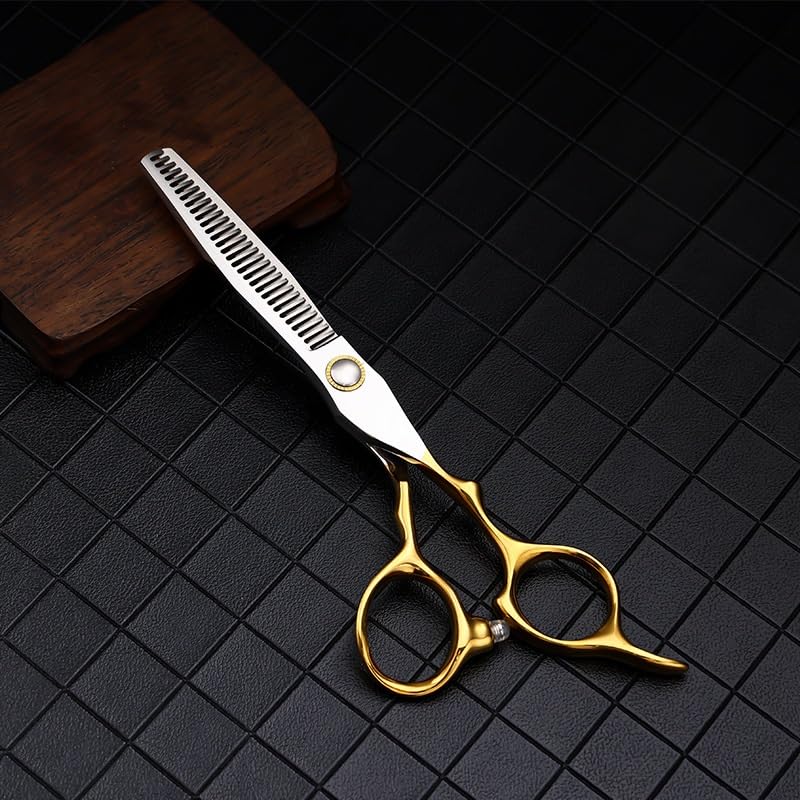 Tijeras para cortar el cabello, tijeras de peluquería japonesas de 6 pulgadas, tijeras de corte de peluquería profesionales de 9Cr, tijeras de entresacar del 25 al 30 %, juego de tijeras para cor