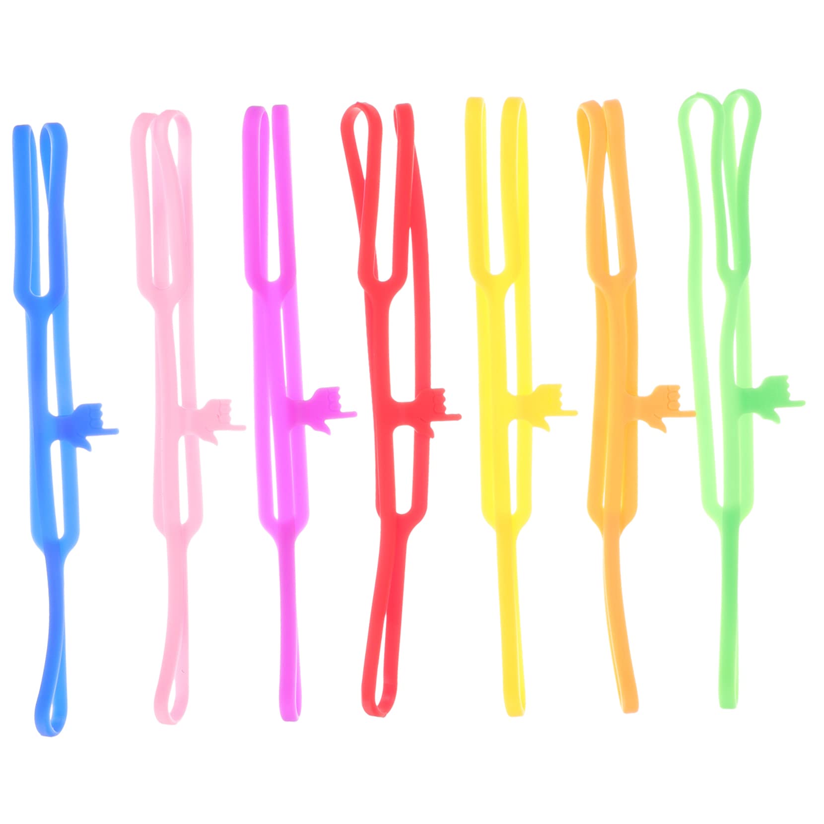 SHINEOFI 5 Sätze Lesezeichen Aus Silikon Ästhetisch Lesezeichen Für Buchliebhaber Bookmarks Book Marks Tragbares Lustiges Fingerzeig- Kieselgel 7 Stücke * 5