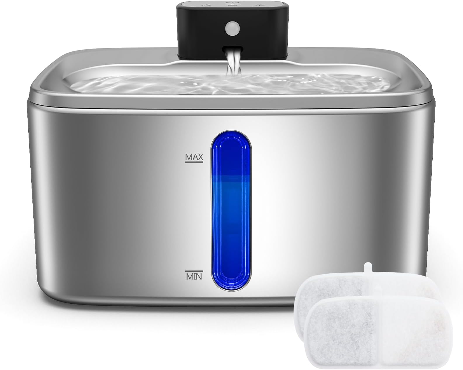 Pet Supplies : Suitchi Cat Water Fountain Wireless, Stainless Steel Dog