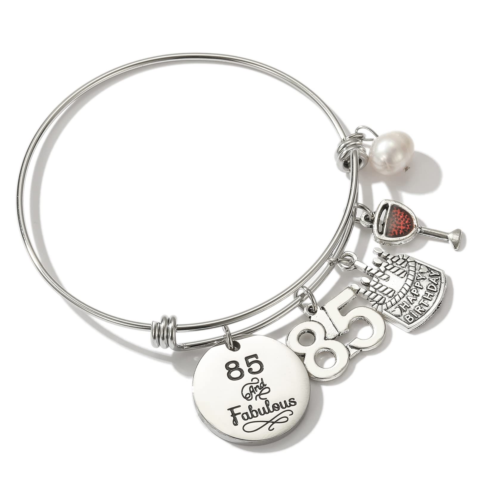 Silver/14k Gold Plated Birthday Bracelet Gifts for Her Birthday for Daughter Granddaughter Friends Mom Grandma Sister