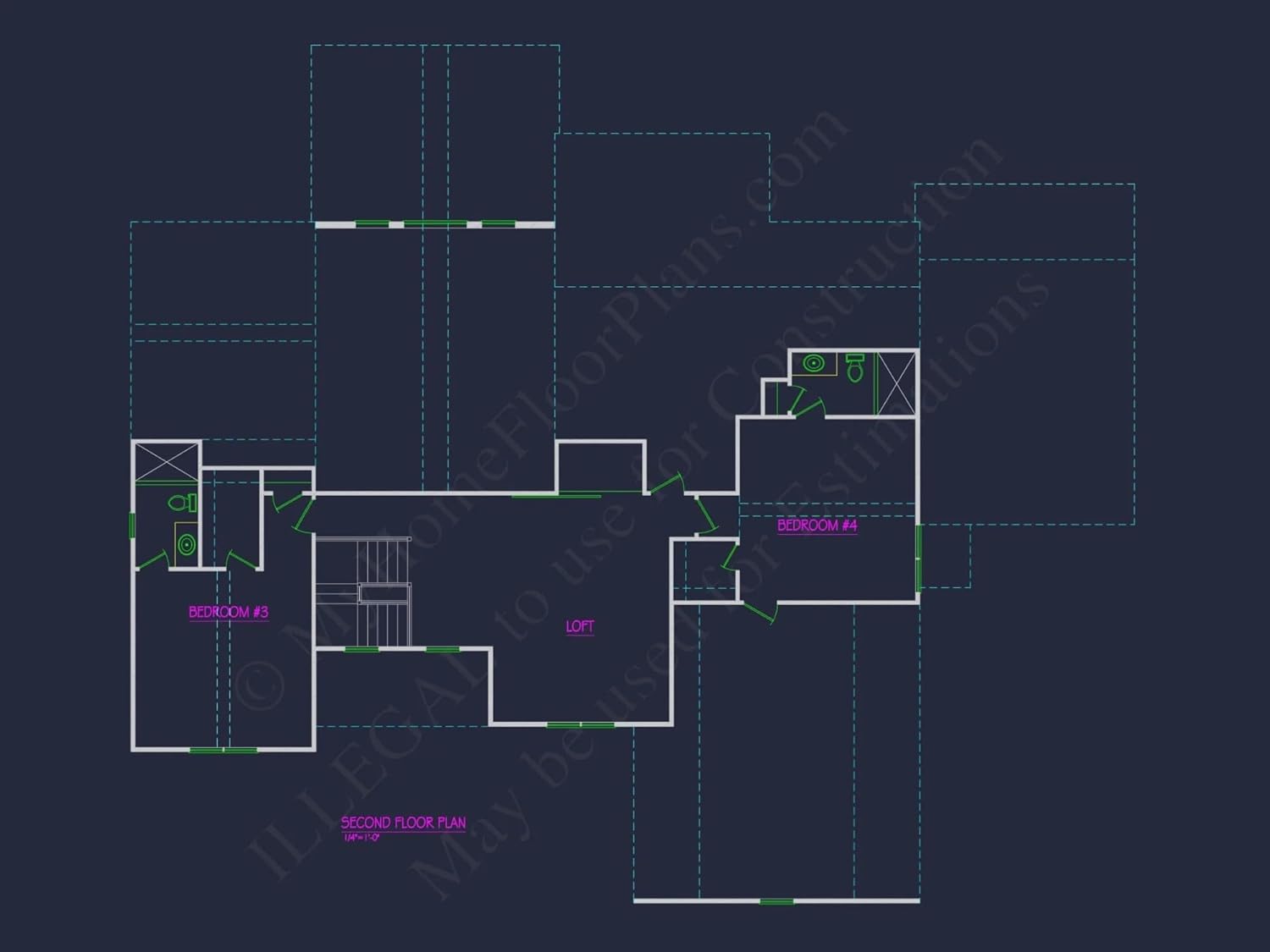 20-1896 HOUSE PLAN - Modern Craftsman House Plan with Detailed Floor Designs