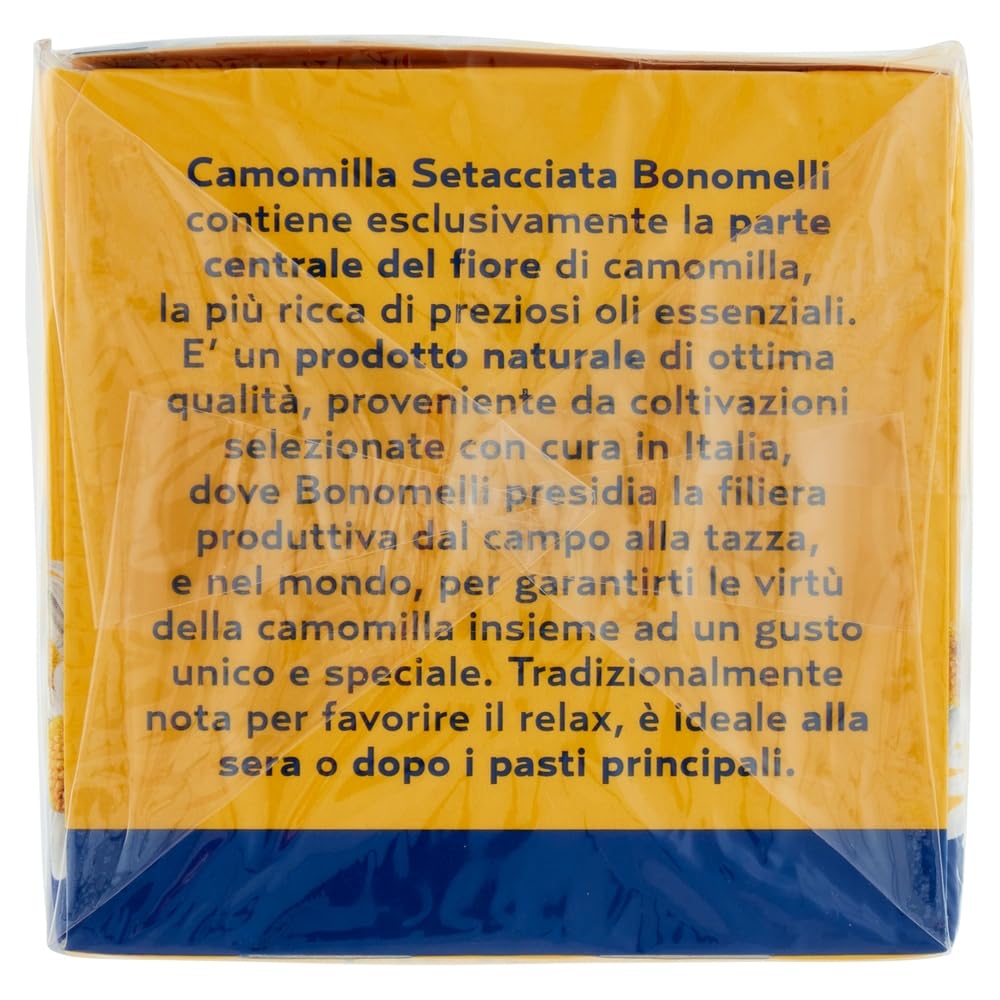 24x Bonomelli Gesiebte Kamille Camomilla Setacciata 18 filtri, Kamille 18 beutel 27g + Beni Culinari Kostenloser Schlüsselanhänger