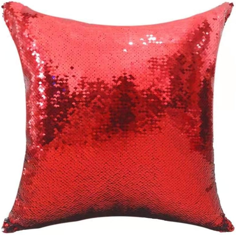 Yamonic Funny Cushion Cover Magic Reversible Sequin PillowCase