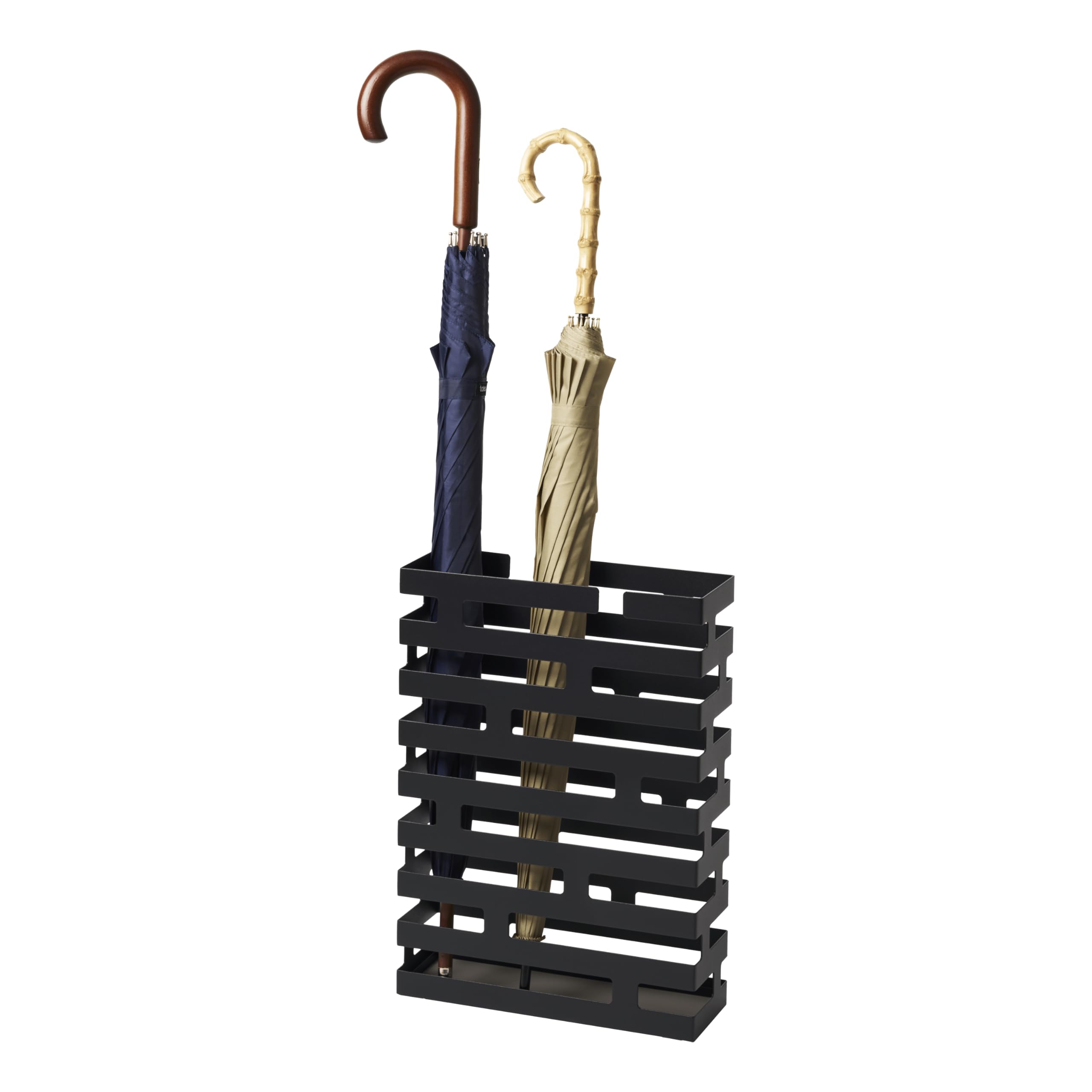 YAMAZAKI Home Brick Umbrella Stand - Storage For Umbrellas & Walking Canes - Steel - Holds 8 Umbrellas