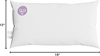 Vista 10 de Looms & Linens - Fundas de almohada lumbar para decoración del hogar, relleno de poliéster suave para apoyo de espalda y fundas de almohada