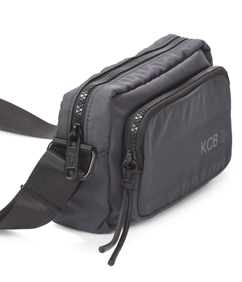 KCB Bandolera Pequeña Tape | Espacio Compacto y Práctico | Bolsillos Multiusos con Cremallera | Material Resistente | Asas Ajustables | 100% Vegano