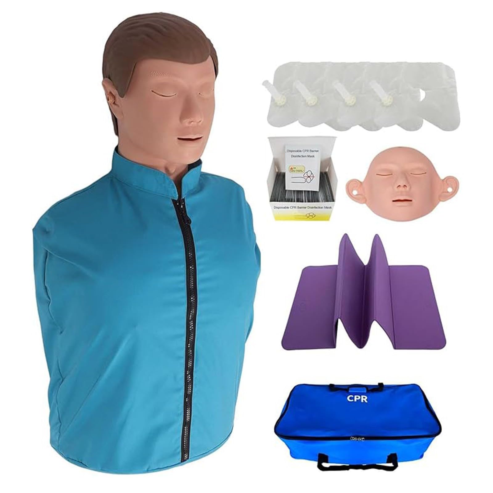 Mannequins De Secourisme Demi Corps Mannequin De RCP Mannequin De Formation Avec Peau Du Visage Remplaçable Mannequin De RCR Pour Adulte A