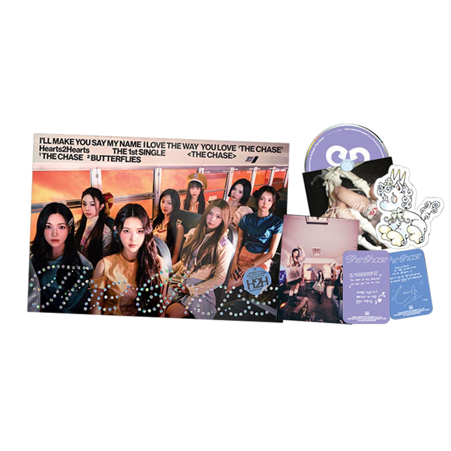 Hearts2Hearts - 1st Single Album [The Chase] (Photobook - B Ver