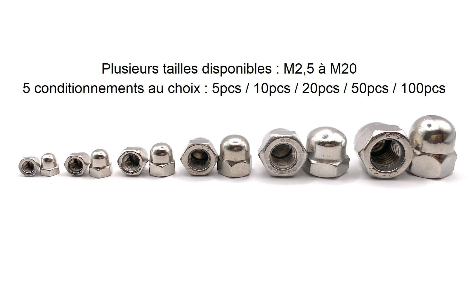 ProRaje Cap Nut Stainless Steel M12, A2 stainless steel - Image 4