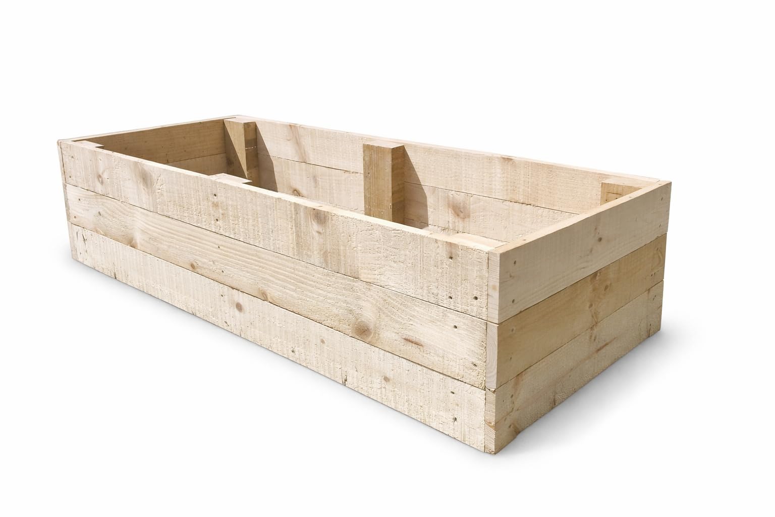 Eco Wood Fuel Natural Wood Raised Bed Planter Kit - Reclaimed-Repurposed- Eco Friendly Veg Box Pallet Wood