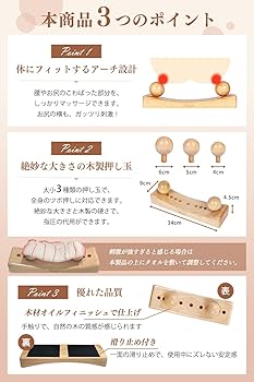 Amazon.co.jp: LPYSFW 骨盤調整 ツボ押し玉 骨盤矯正 肩甲骨 お尻 腰