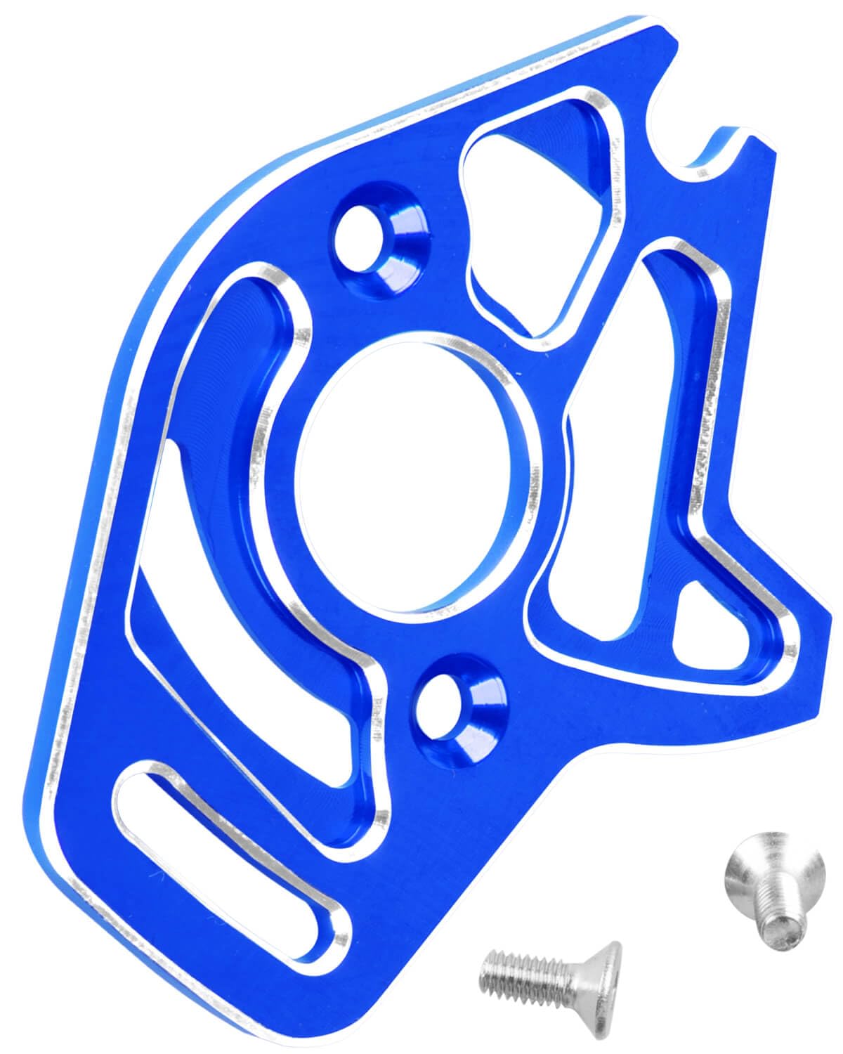 hopsupRC RC Motor Mount Upgrades Part for 1/10 Slash 4x4/Slash 4x4 VXL,Aluminum Motor Plate Hops Up,Navy Blue