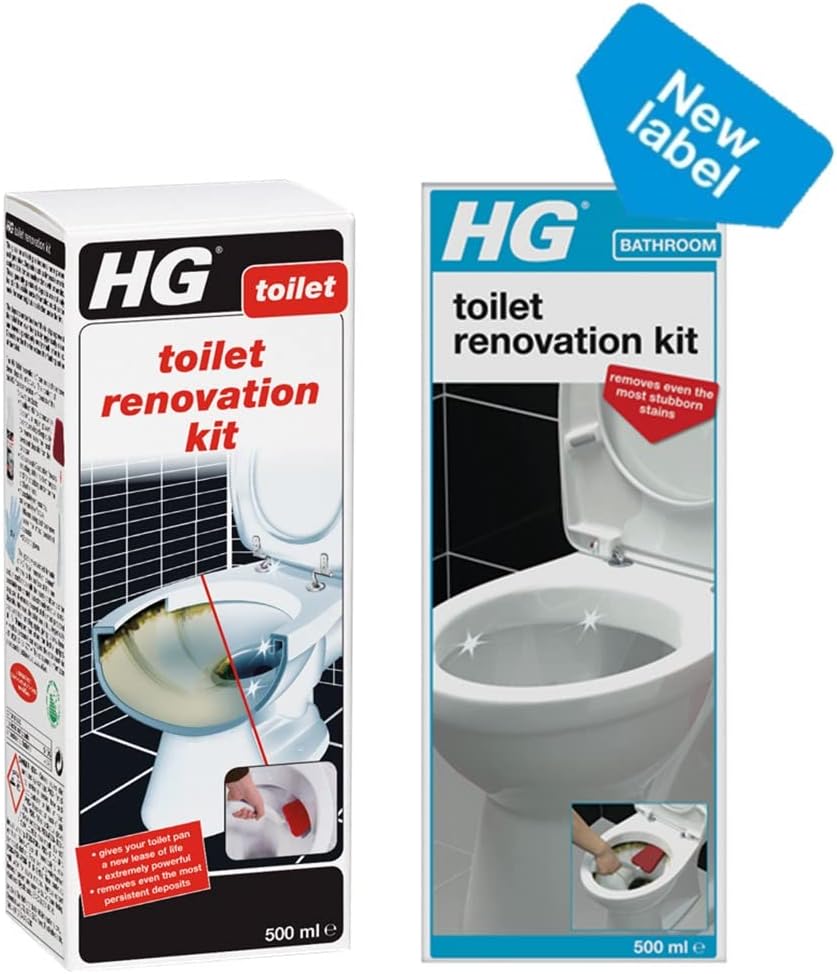 HG Toilet Renovation Kit Extremely Powerful Toilet Stain Remover! (1 ...