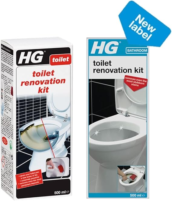 HG Toilet Renovation Kit Extremely Powerful Toilet Stain Remover! (1 ...