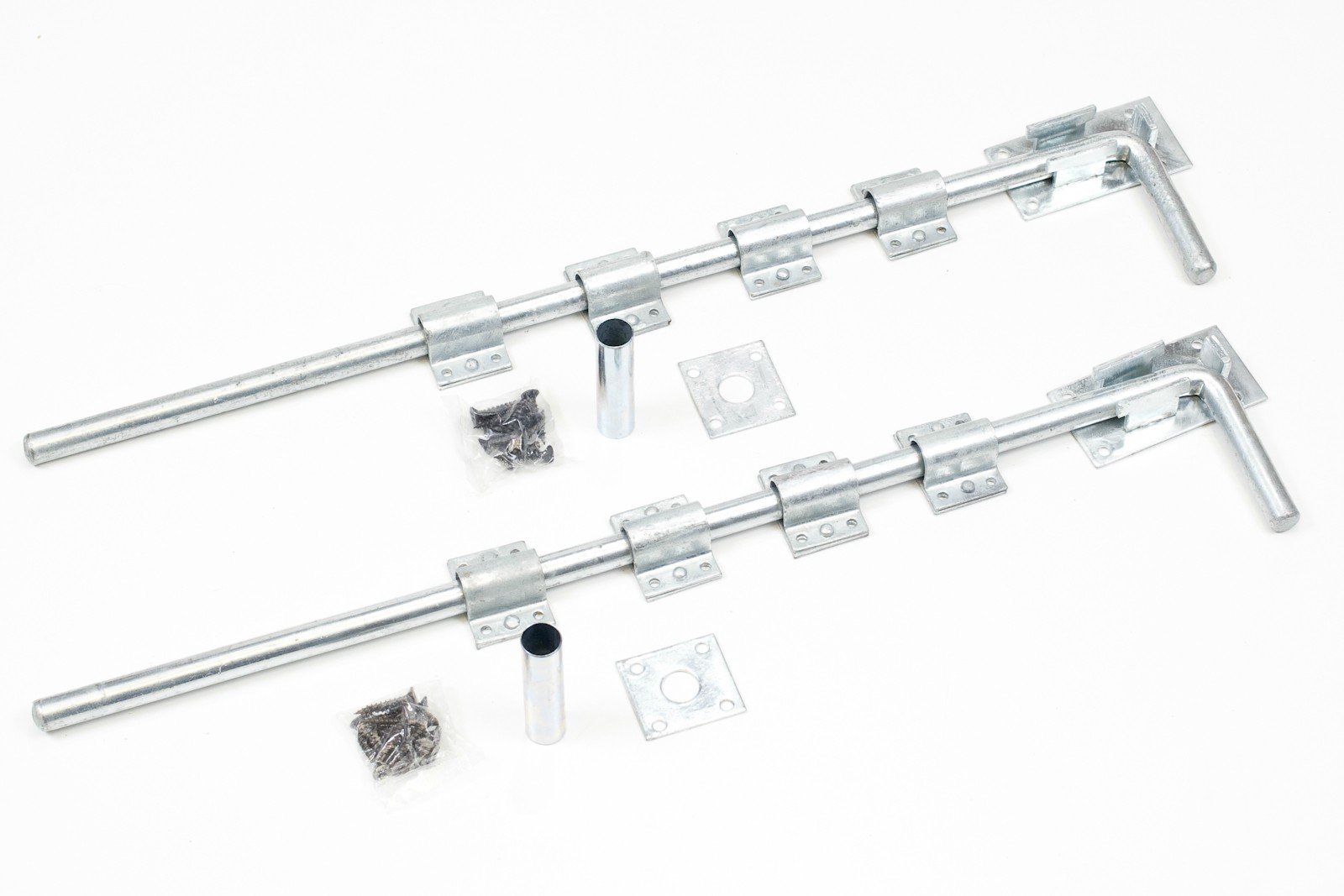 1st Fix South Pair Of Galvanized 600mm (24") Garage Door/Drop Bolts