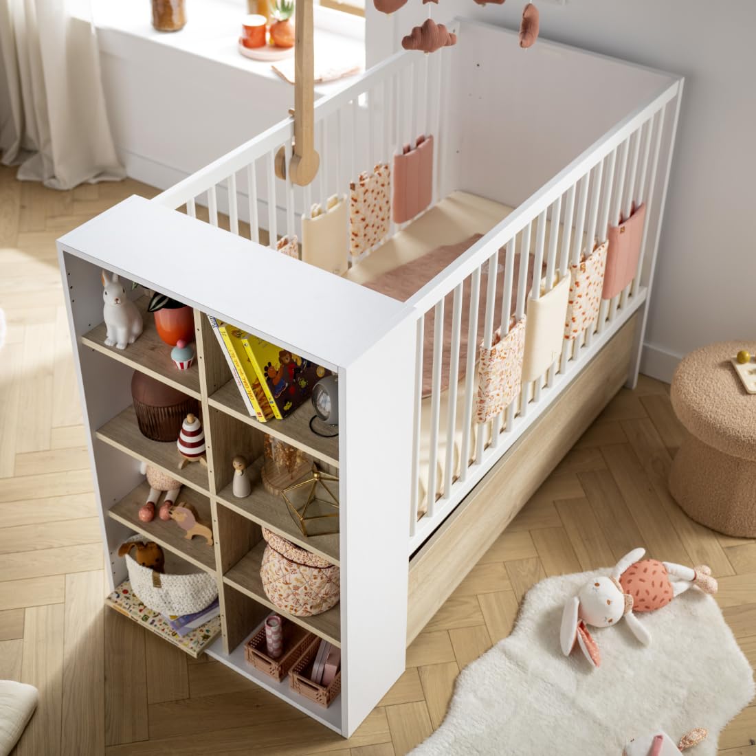 Sauthon Lit bébé 120x60 Transformable en lit 90x190