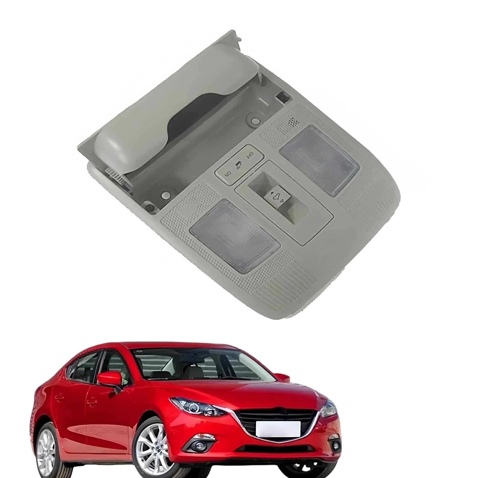 Overhead Reading Lights With Sunroof Switch Assy Compatible With Mazda 3 6 CX-3 CX-5 CX-4 CX9 KD4769970B75 KD47-69-970 KA5E-69-970