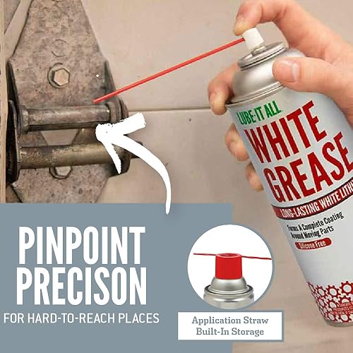 Miniatura 4 de Gasoila WG16 Grasa de litio blanca de larga duración, aerosol de 11 onzas