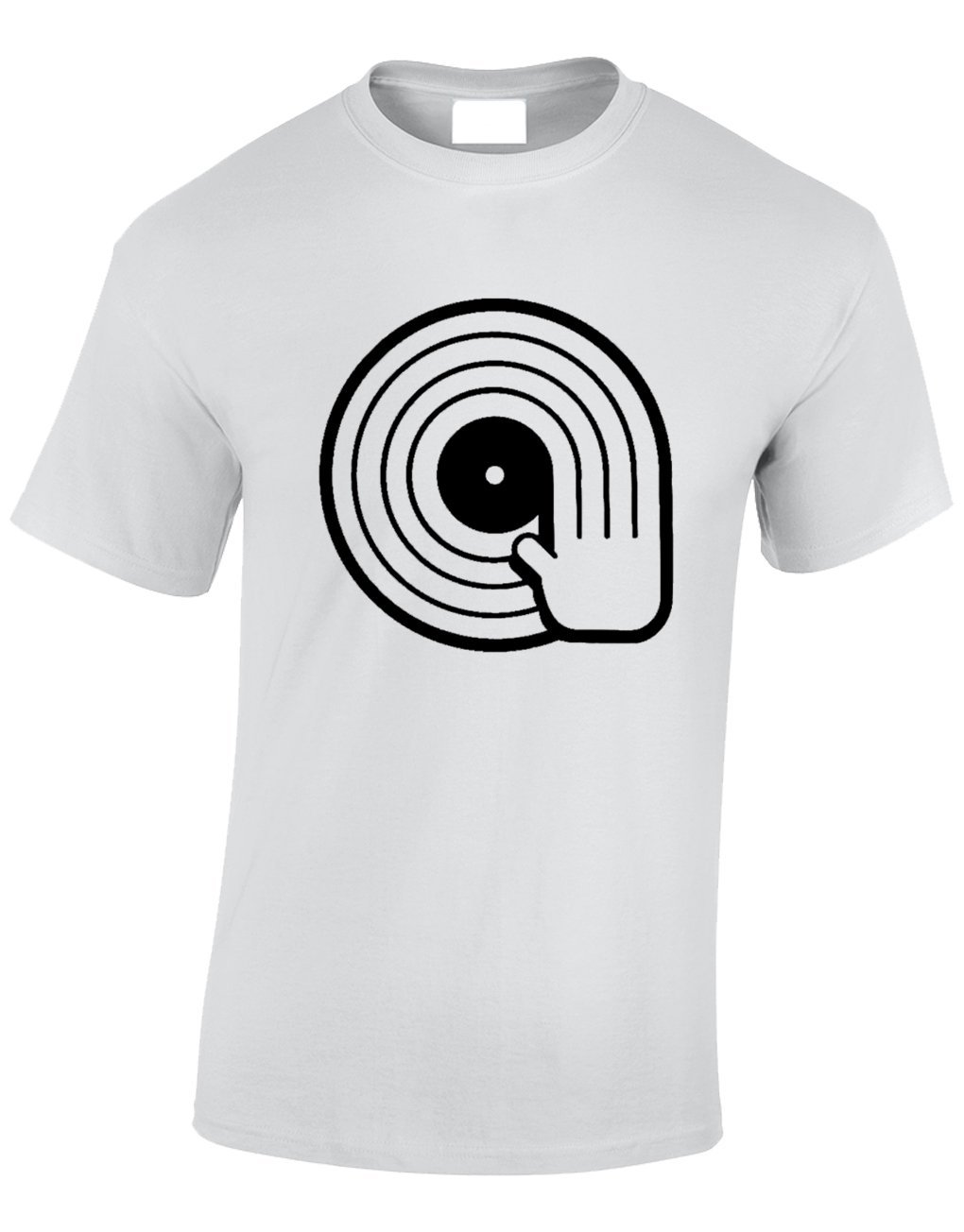 Crown Designs Dj Mixing Design Novelty Gifts for Men & Teenagers T-Shirts Tops - White/Medium