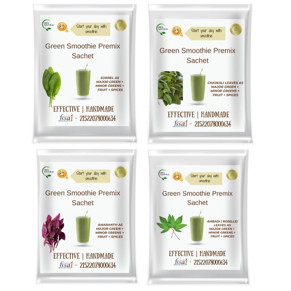 Kedars Product Green Smoothie Premix Sachets(without spinach) without Shaker - Quantity 28 sachets(thyroid friendly) (B0CC5DBVTV) Amazon Price History, Amazon Price Tracker