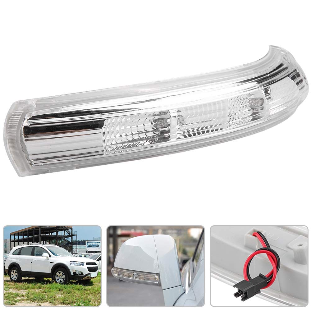 Qiilu Car Rearview Indicatore di direzione, Specchio Indicatore di direzione per Captiva 2007-2016(per guida a destra)